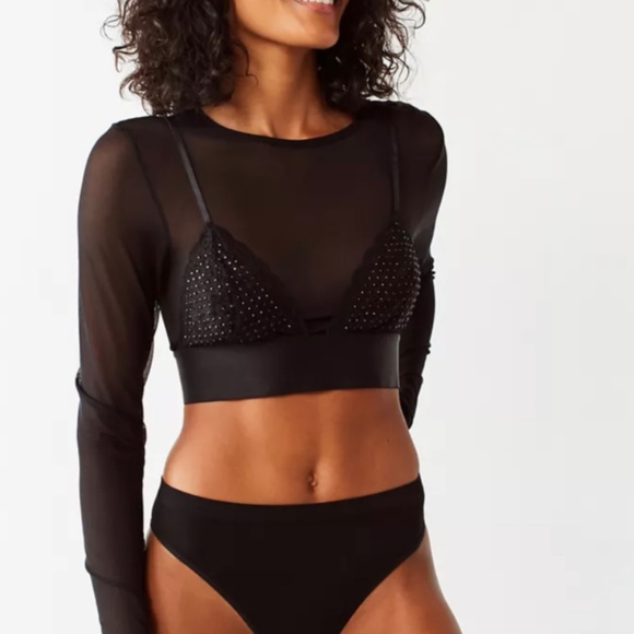 Urban Outfitters // Out From Under Mesh Bra Top // Size S - Picture 1 of 13